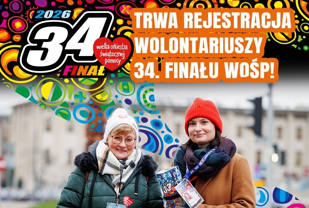 NABÓR WOLONTARIUSZY DO 34. FINAŁU WOŚP W BRUSACH