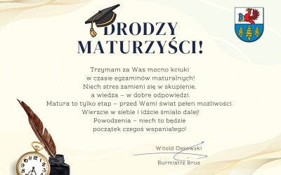 POWODZENIA NA MATURACH!