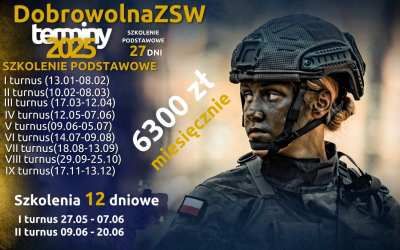 „WAKACJE Z WOJSKIEM 2”  I DOBROWOLNA SŁUŻBA WOJSKOWA 2025