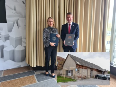 WYGRANA W KONKURSIE "NASZ ZABYTEK" FUNDACJI MOST THE MOST. PROJEKT PRZEBUDOWY BUDYNKU GOSPODARCZEGO PRZY UL. SZKOLNEJ W BRUSACH
