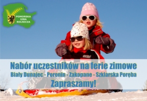 Pomorska Izba Rolnicza zaprasza do zgłaszania dzieci na ferie zimowe!!
