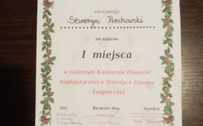 Konkurs Piosenki Anglojęzycznej o Tematyce Zimowo-Świątecznej w Kosobudach