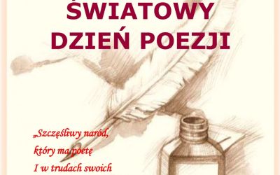 SP LUBNIA: Światowy Dzień Poezji w szkolnej bibliotece w Lubni