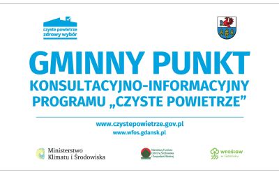 PUNKT KONSULTACYJNY PROGRAMU CZYSTE POWIETRZE  czynny w tym tygodniu tylko w środę, 26.01, w godz. 7:00 - 15:00