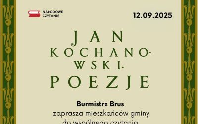 NARODOWE CZYTANIE POEZJI JANA KOCHANOWSKIEGO