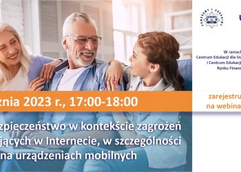 WEBINARIUM DLA SENIORÓW - cyberbezpieczeństwo