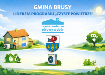 GMINA BRUSY LIDEREM PROGRAMU „CZYSTE POWIETRZE”