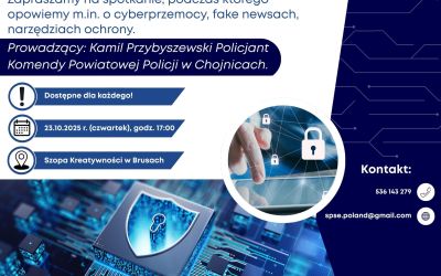 BEZPŁATNE SPOTKANIE Z CYBERBEZPIECZEŃSTWA