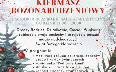 SP LUBNIA: Kiermasz Bożonarodzeniowy