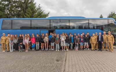 MŁODZI STRAŻACY JADĄ DO WAMBIERZYC NA OBÓZ SZKOLENIOWY